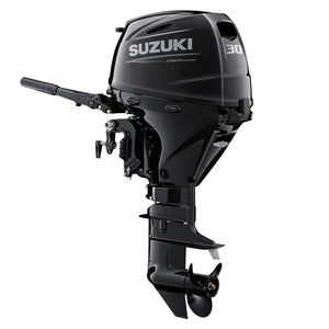 Suzuki 30 HP Black Tiller Diagonal